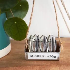 Hanging Crate of Sardines