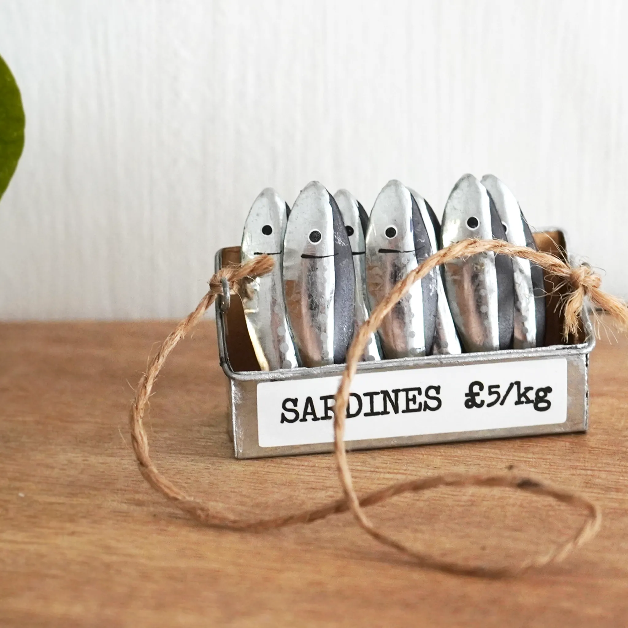 Hanging Crate of Sardines