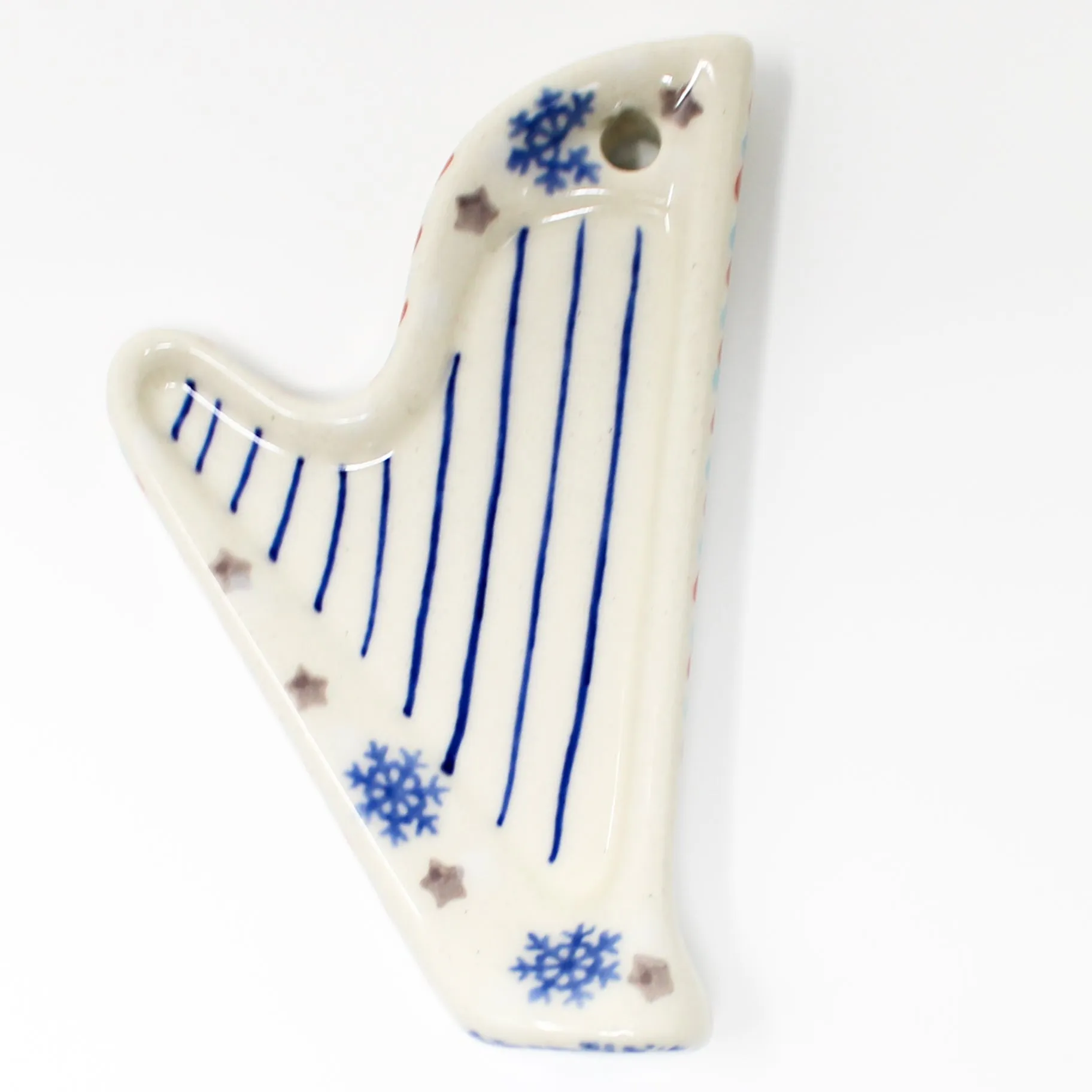 Harp-Ornament in Falling Snow