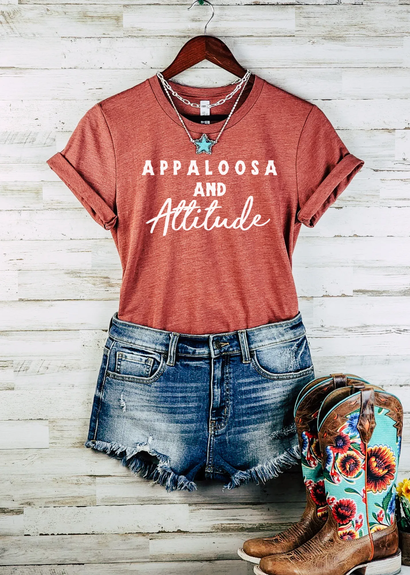 Heather Clay Appaloosa & Attitude Tee