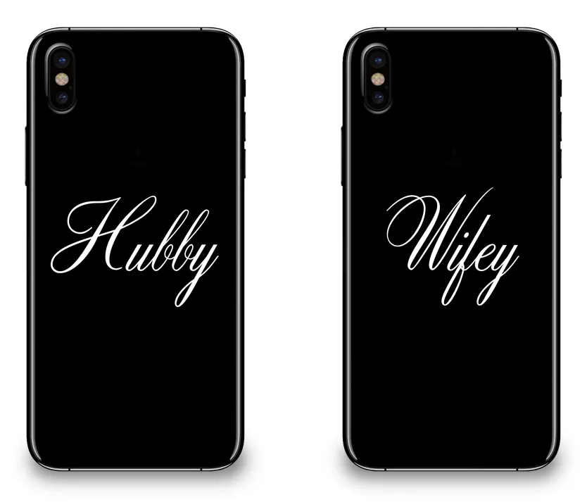 Hubby & Wifey - Couple Matching Phone Cases