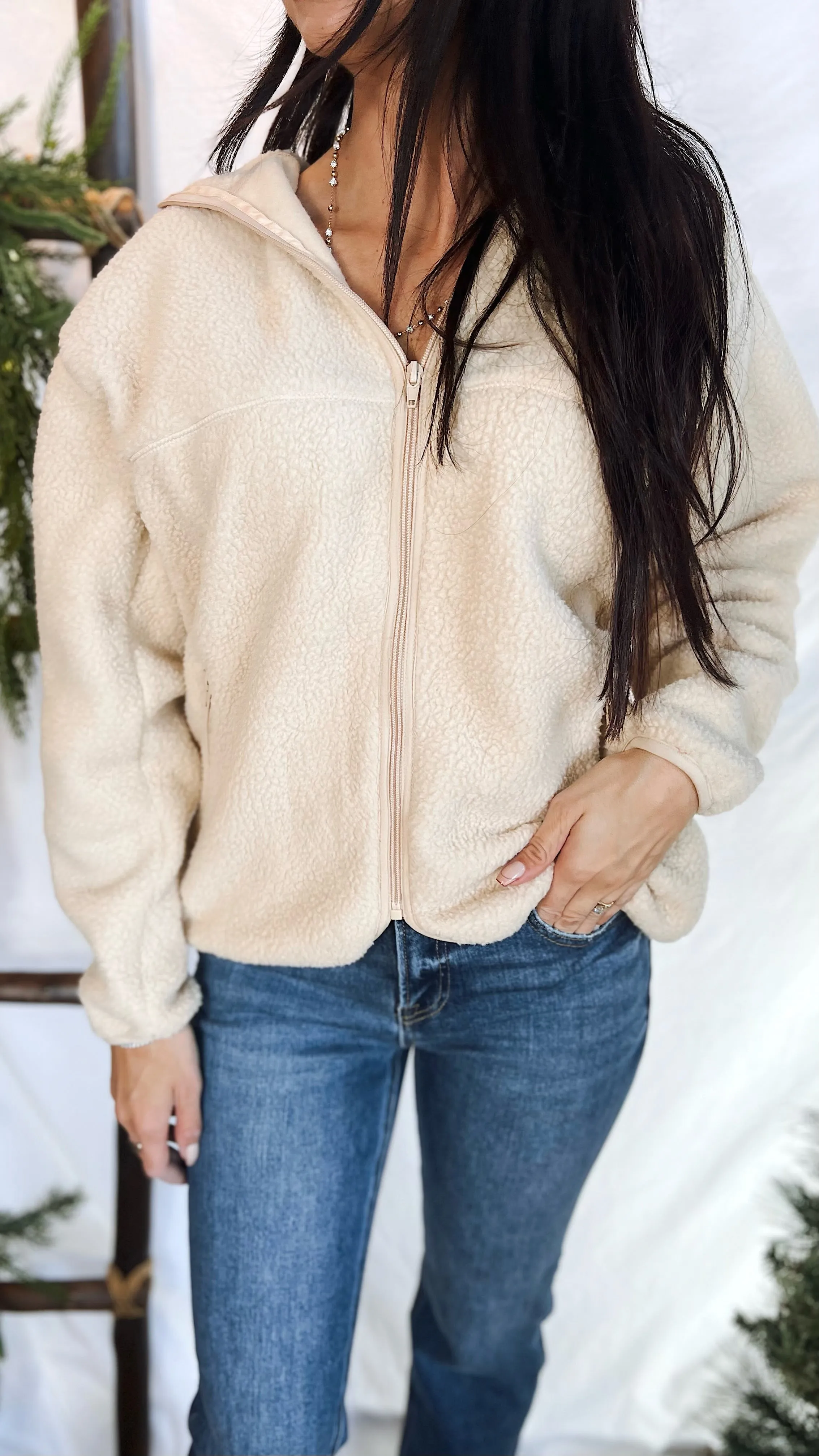 In Our Cozy Era Sherpa Jacket