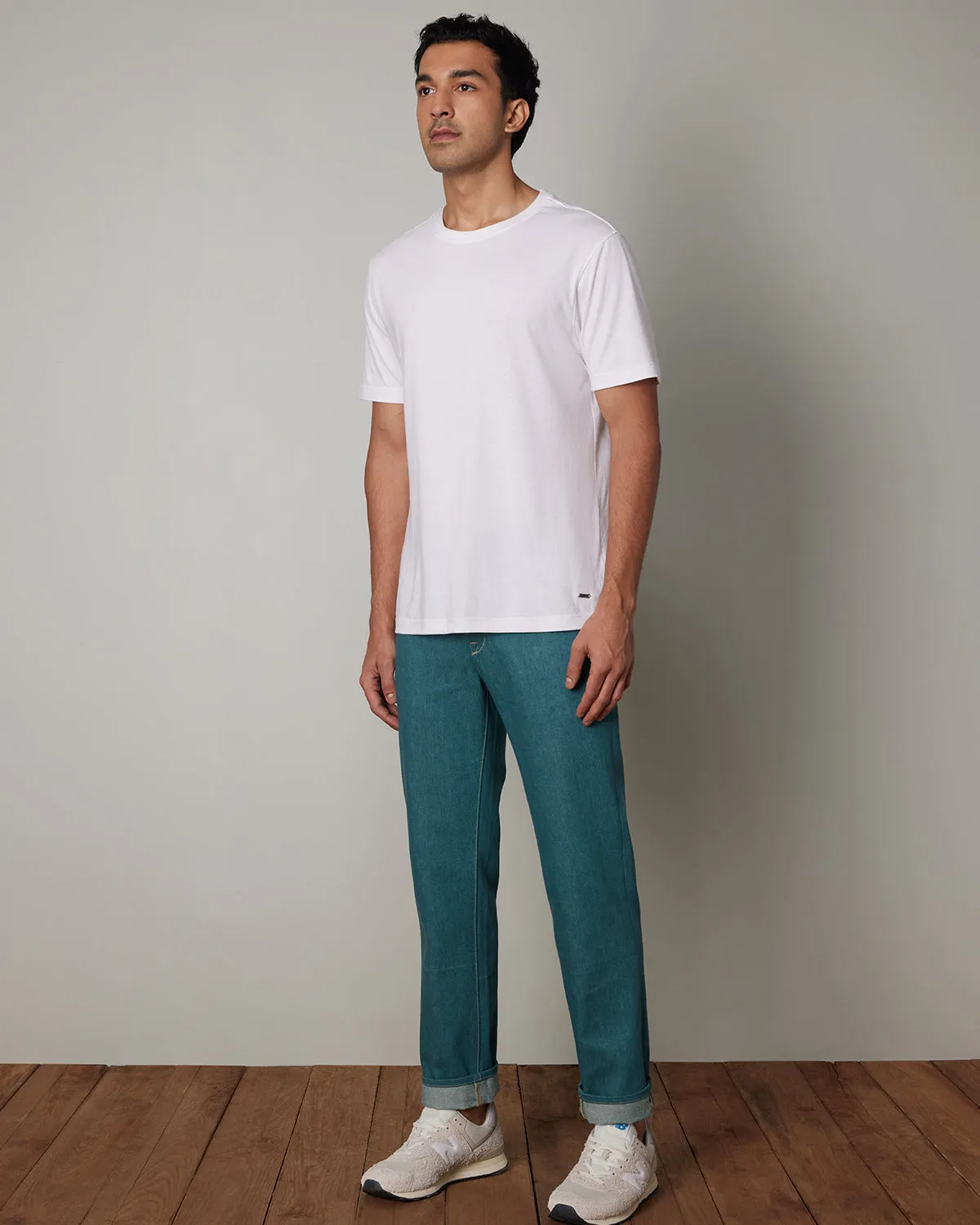 Japanese Jade Green Rigid Jeans