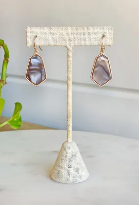 Jayda Drop Earrings in Gray