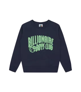 KIDS ARCH LOGO CREWNECK - NAVY