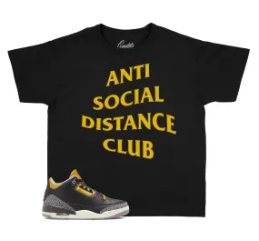 Kids Cement Gold 3 Shirt - Social Distance - Black