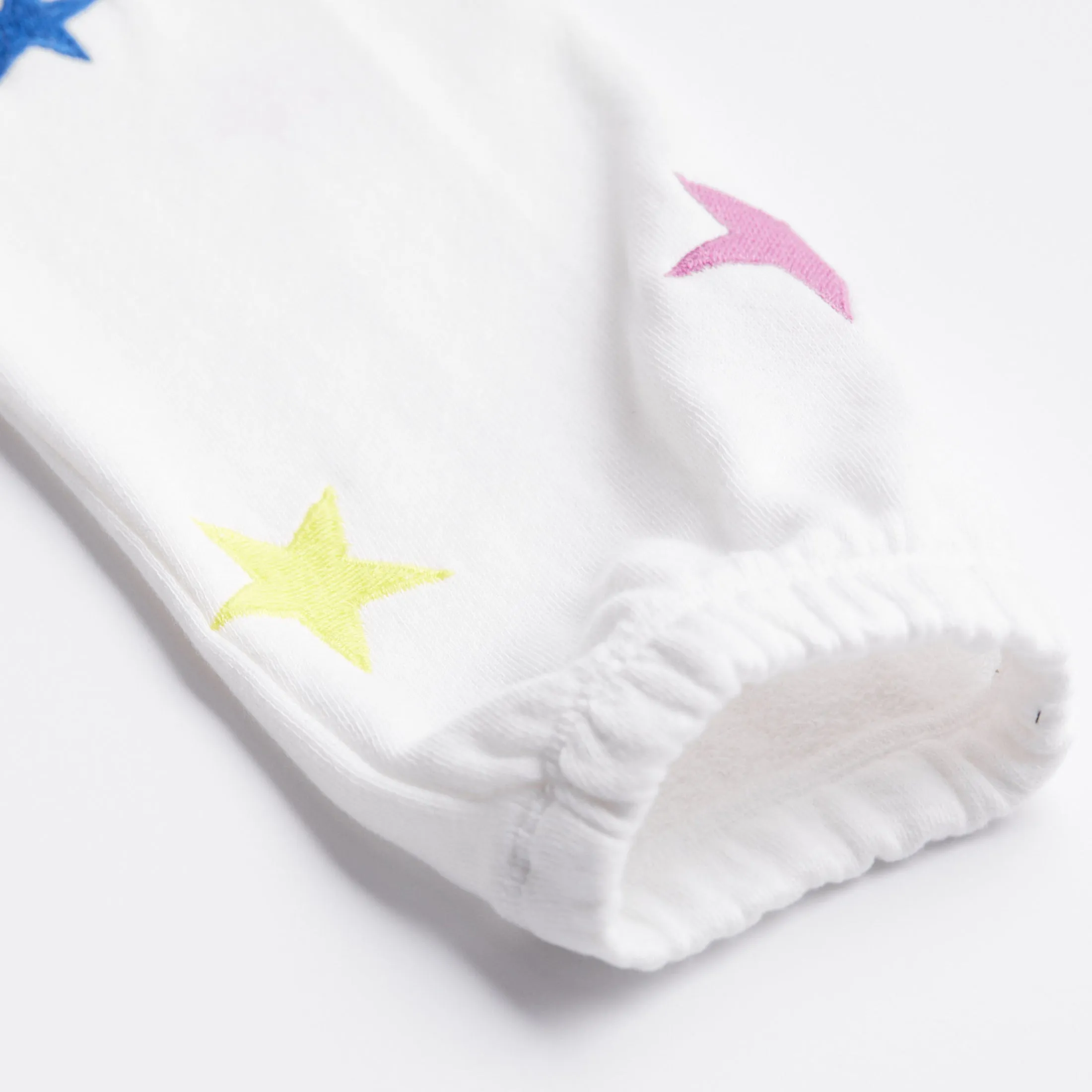 Kids Embroidered Color Stars Elastic Waist Sweats