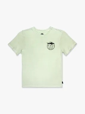 Kids Shark Logo T-Shirt in Sage