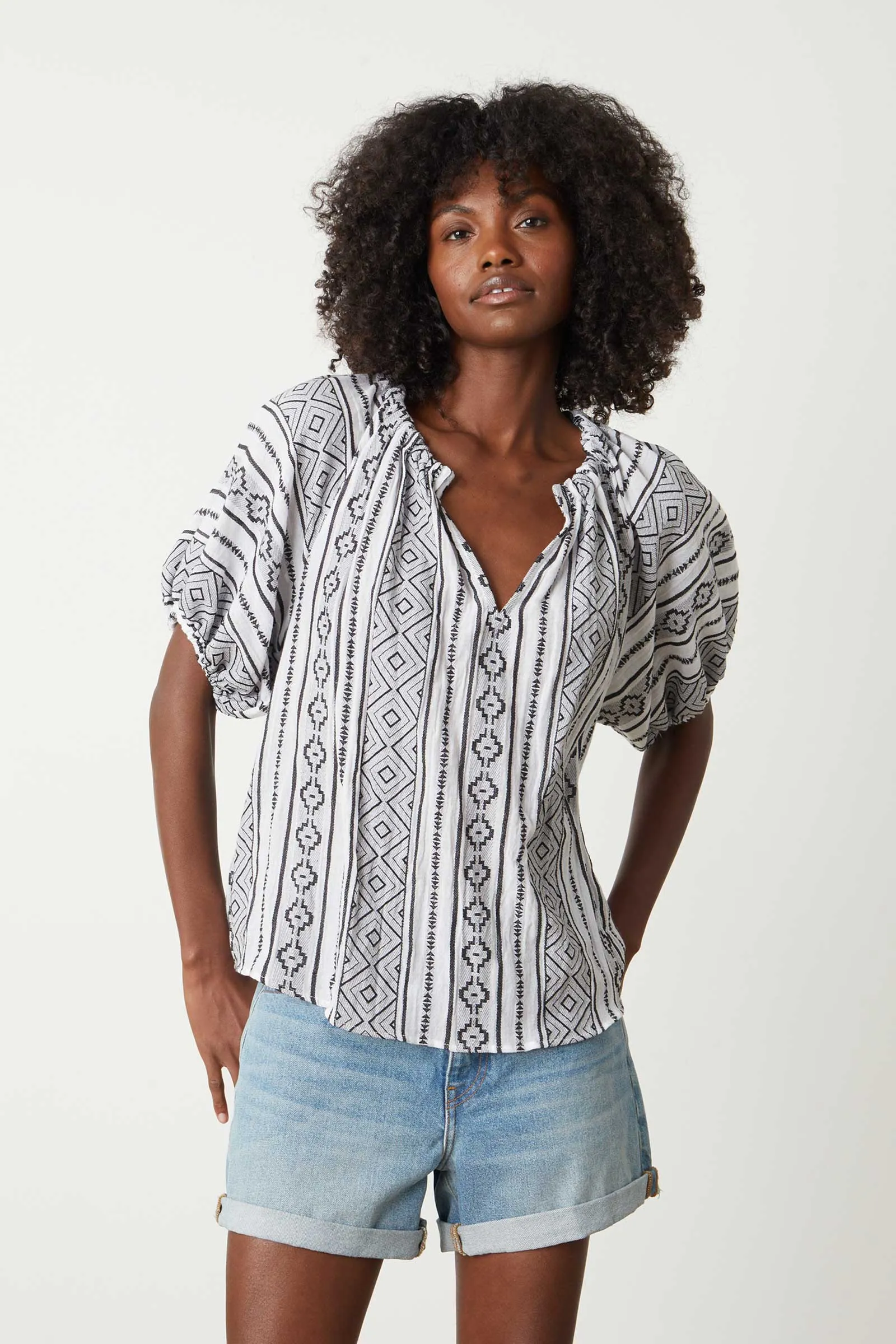 Kimmy Jacquard Cotton Top