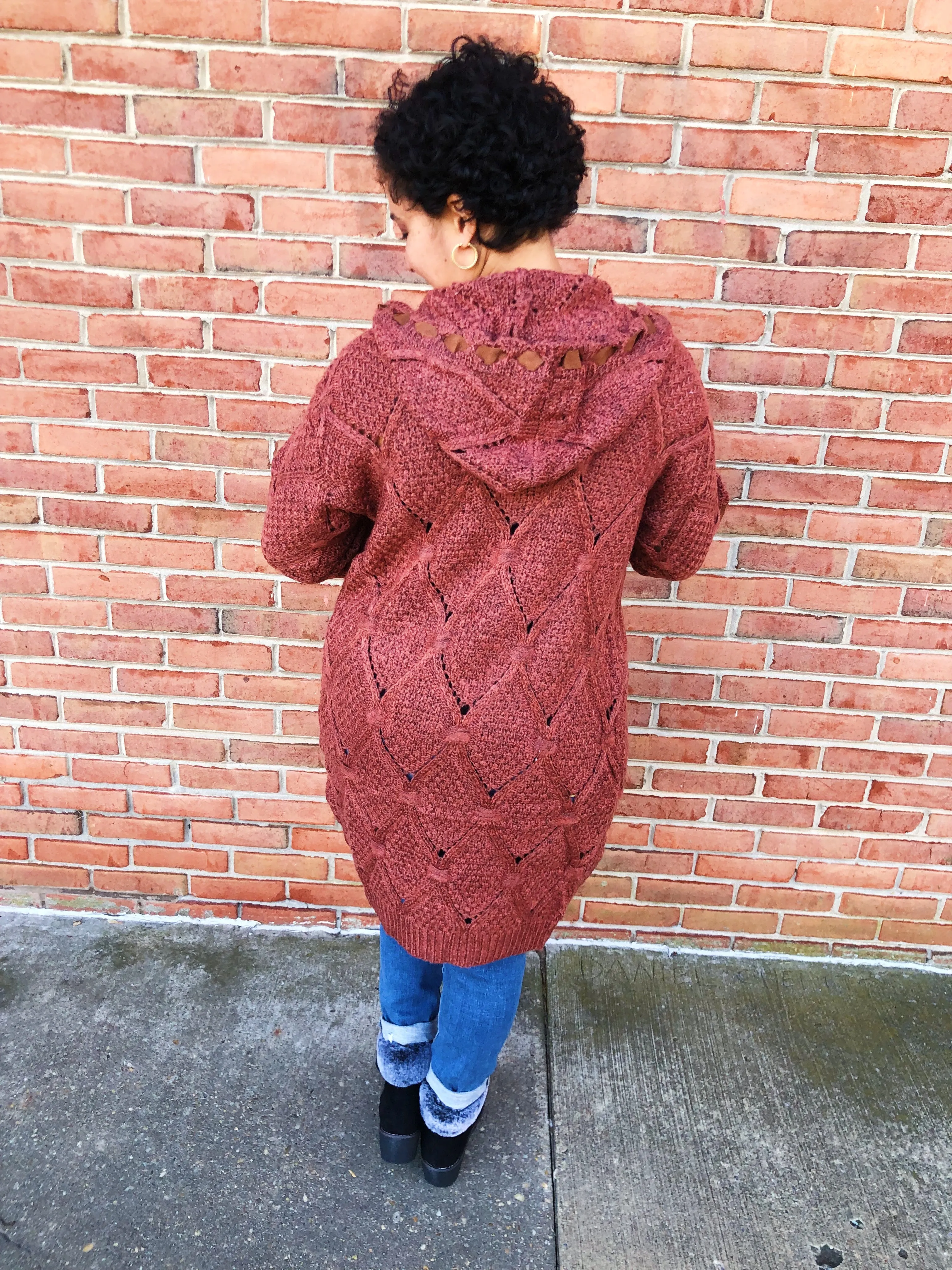 #L332 Ribbons Of Fire POL Cardigan