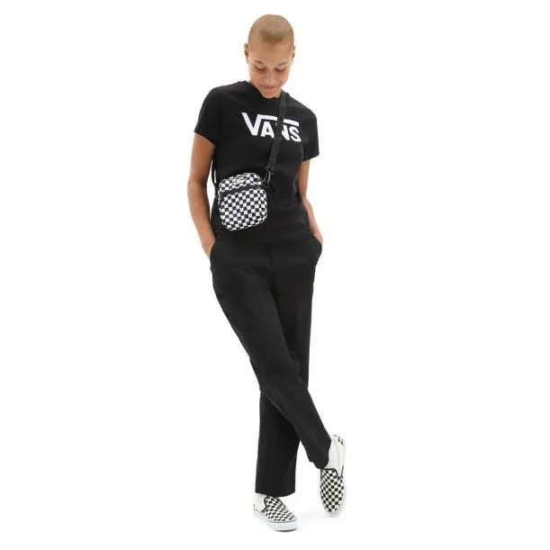 Ladies Vans T Shirt Black Off The wall Cotton