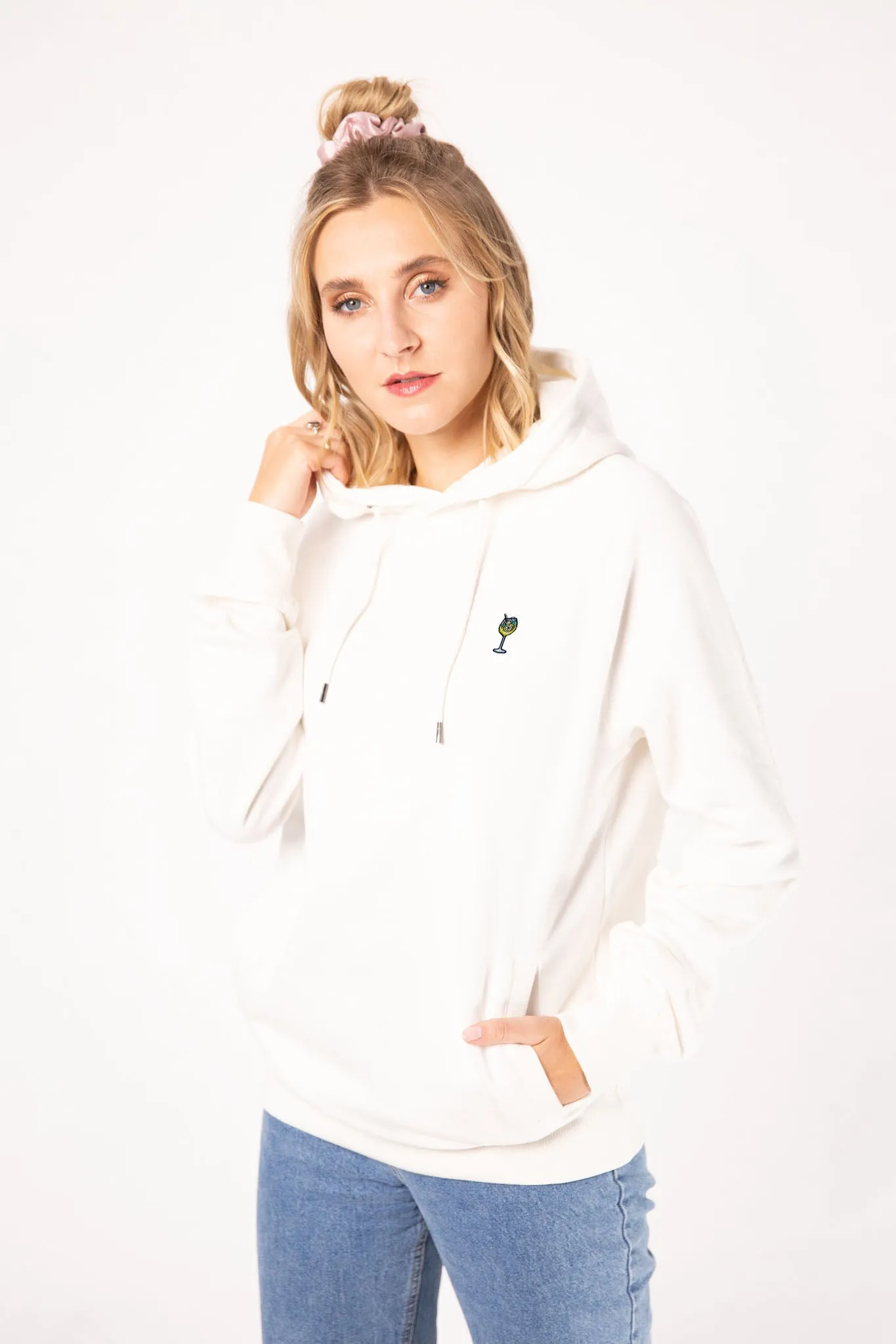 Limoncello Spritz | Bestickter Bio-Baumwoll Frauen Hoodie