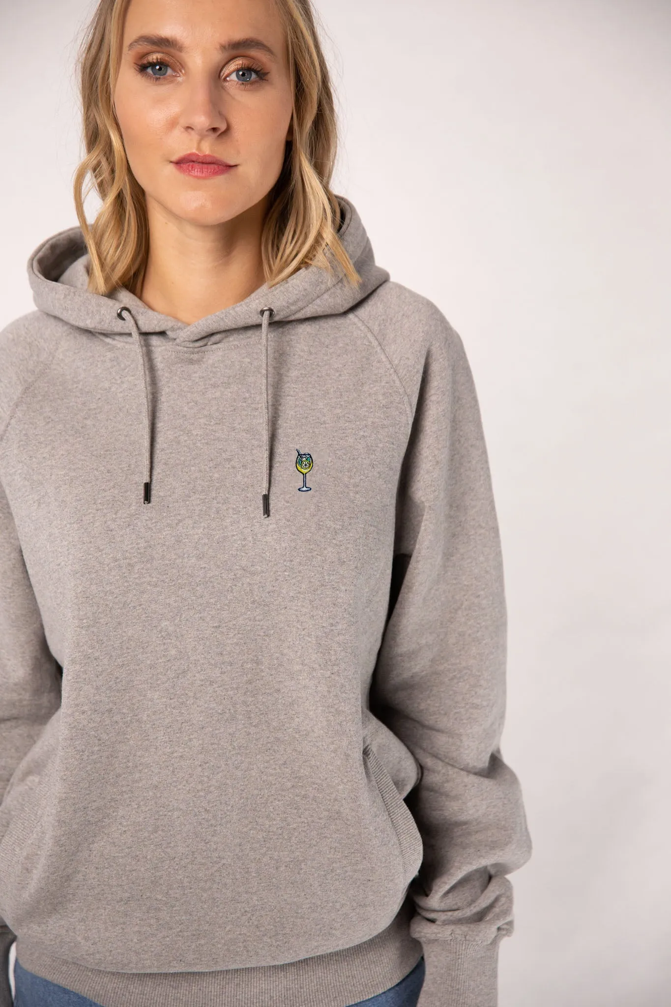 Limoncello Spritz | Bestickter Bio-Baumwoll Frauen Hoodie