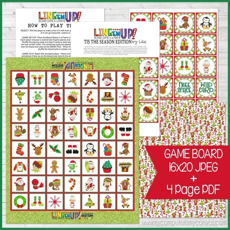 LINE 'Em UP! {TIS THE SEASON} PRINTABLE Game