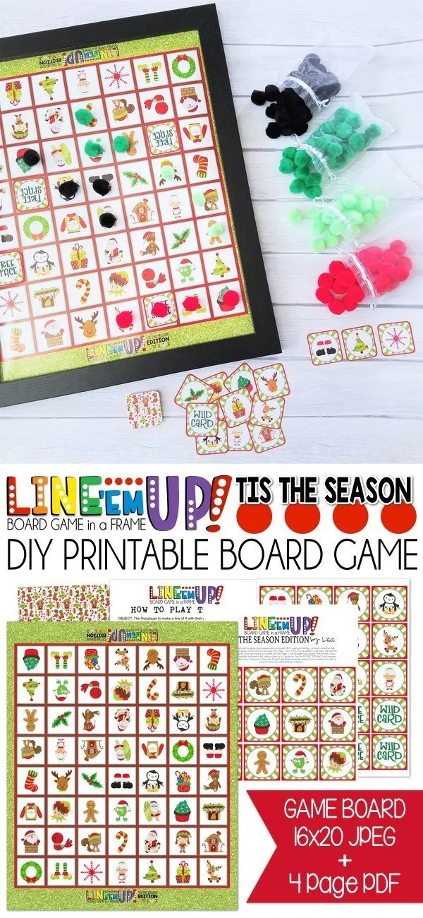 LINE 'Em UP! {TIS THE SEASON} PRINTABLE Game