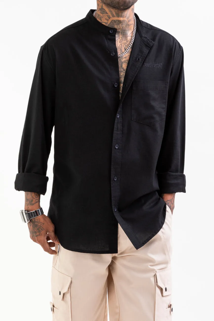 Linen Shirt // Black