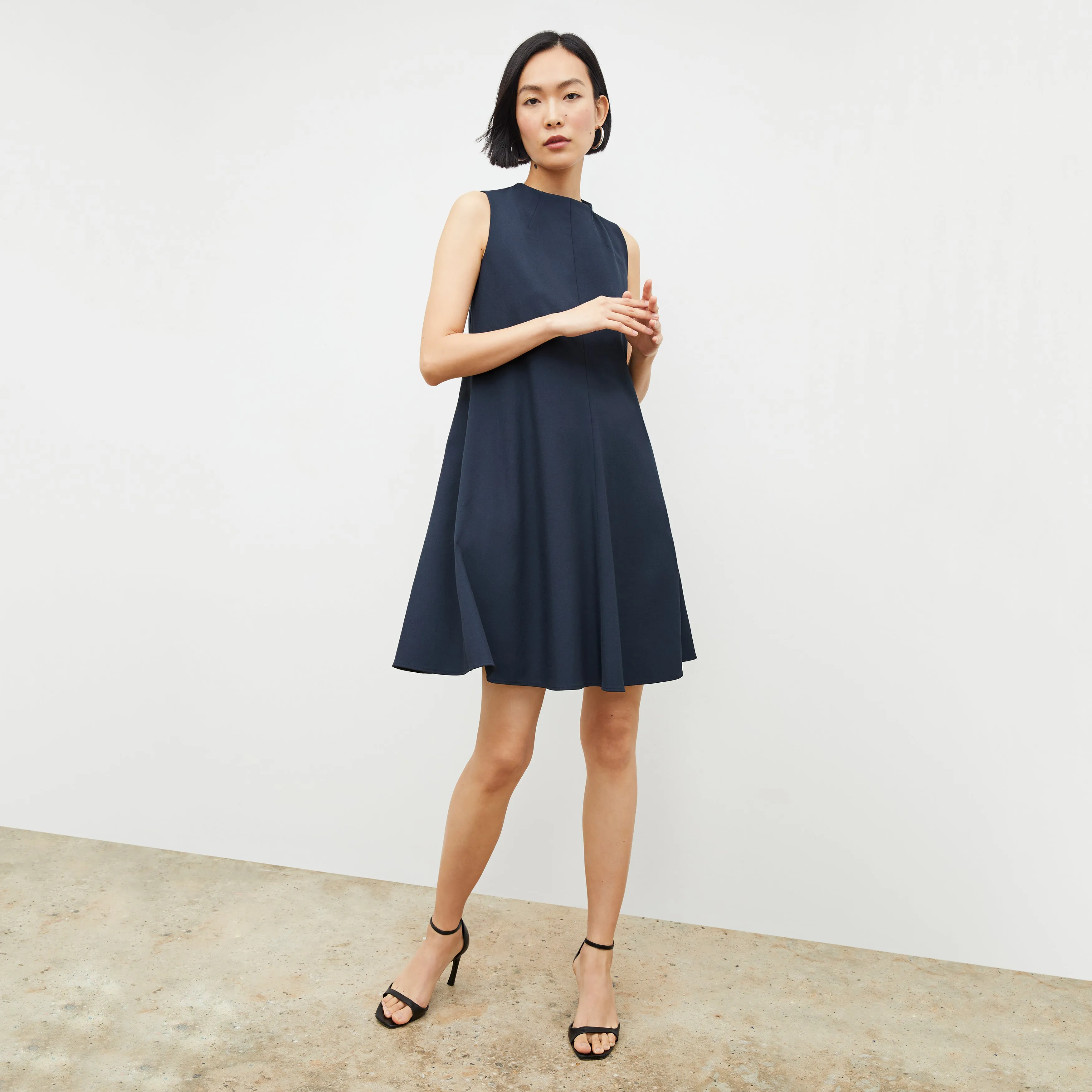 Malala Dress - Recycled WonderTex :: Dark Navy