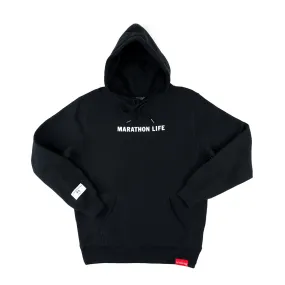 Marathon Life (Victory Flags) Hoodie - Black/White