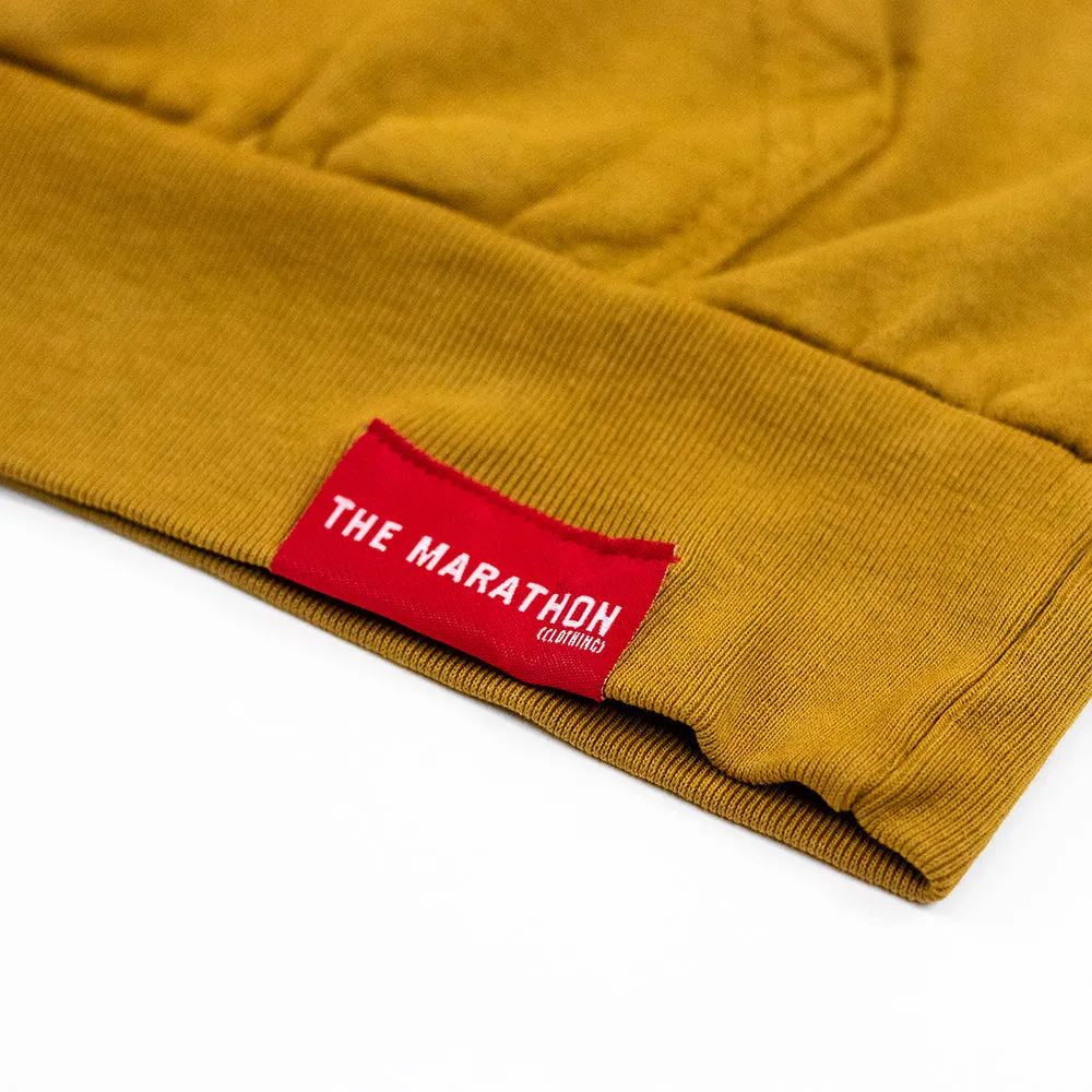 Marathon Script Signature Hoodie - Light Brown/Red