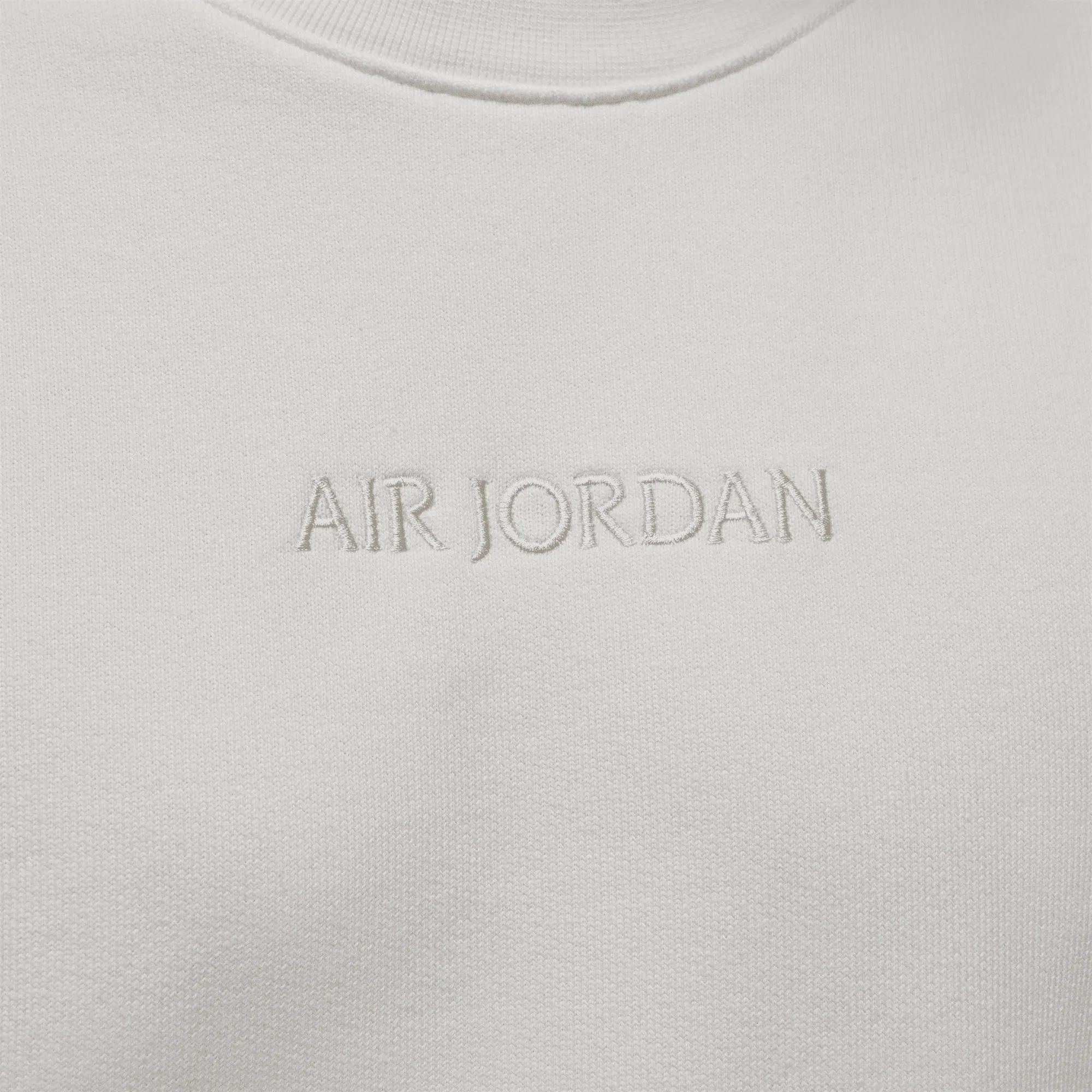 Men's Air Jordan Wordmark Fleece Crewneck Sweatshirt - Sail