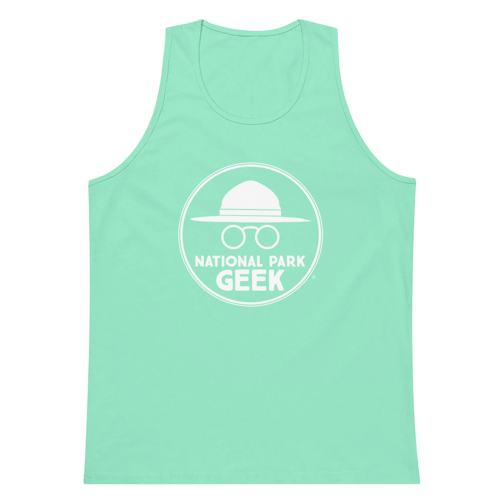 Men’s National Park Geek Tank Top - Various Colors - White Logo