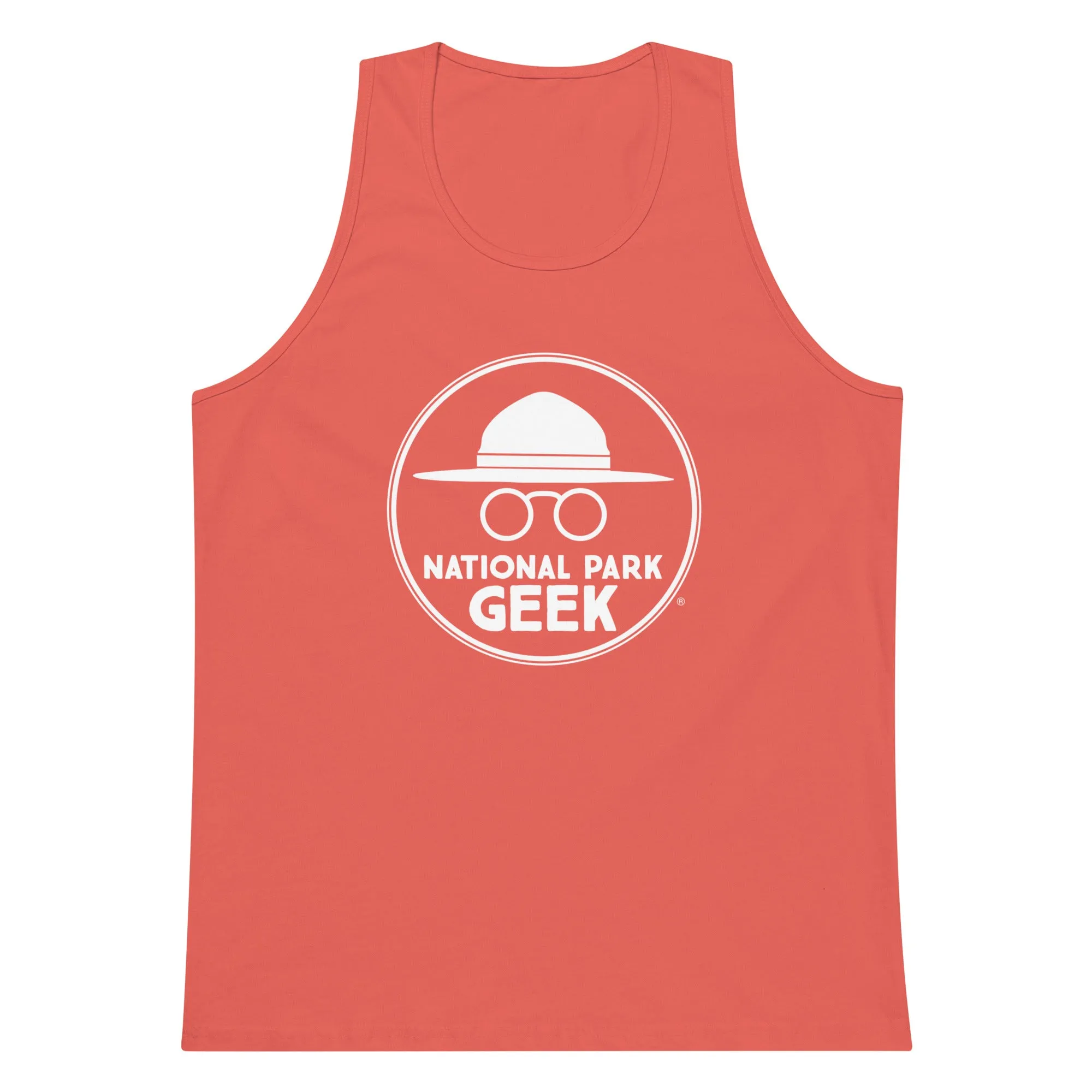 Men’s National Park Geek Tank Top - Various Colors - White Logo