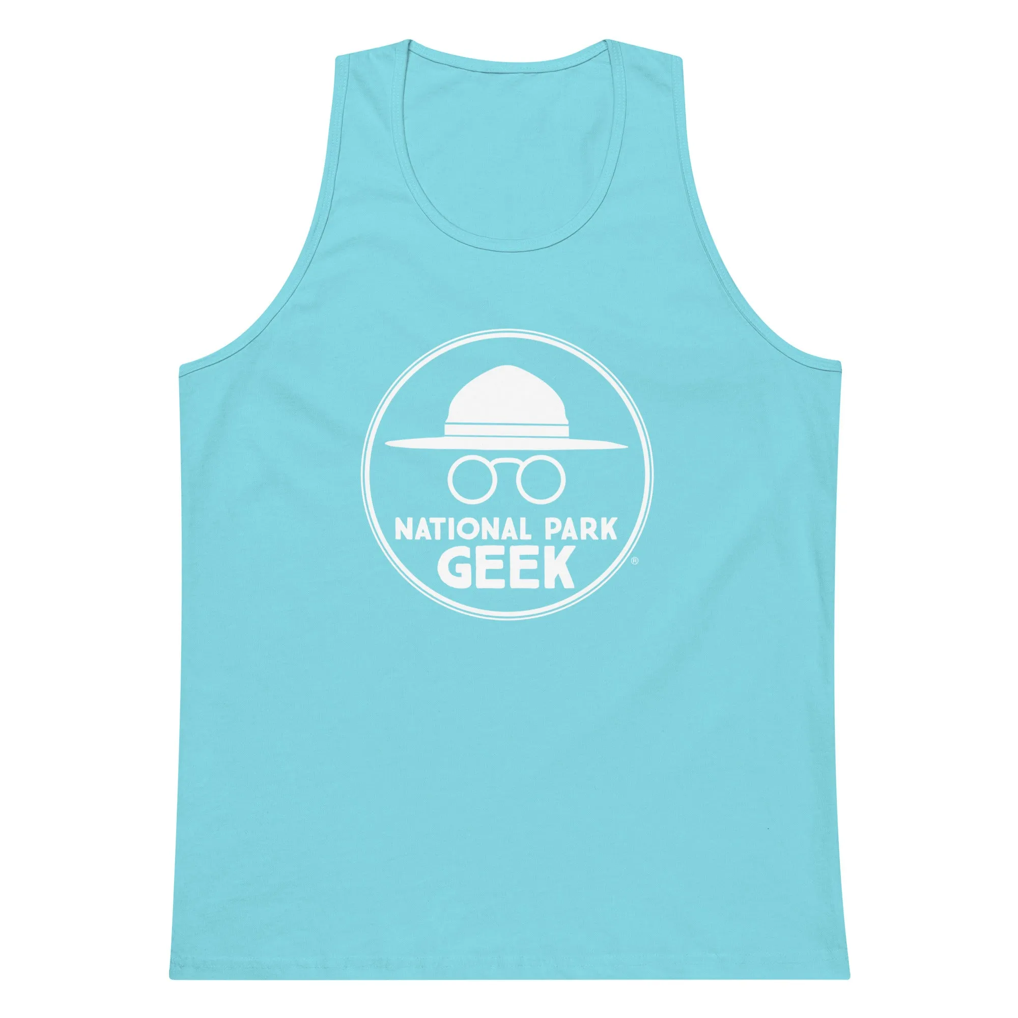 Men’s National Park Geek Tank Top - Various Colors - White Logo