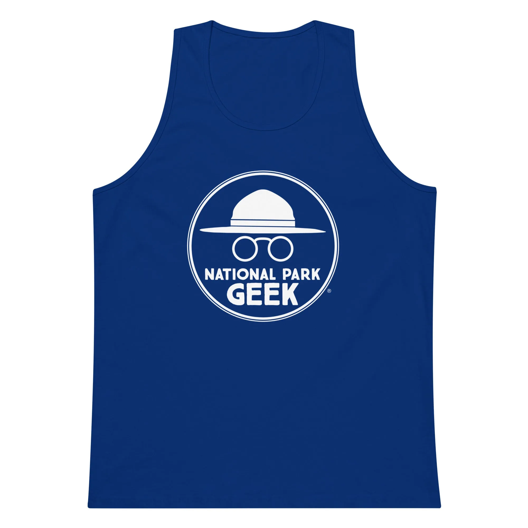 Men’s National Park Geek Tank Top - Various Colors - White Logo