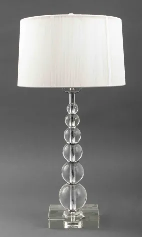 Modern Lucite Stacked Sphere Table Lamp