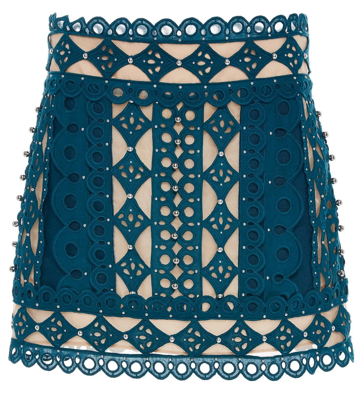 'Moncur' Beaded Mini Skirt