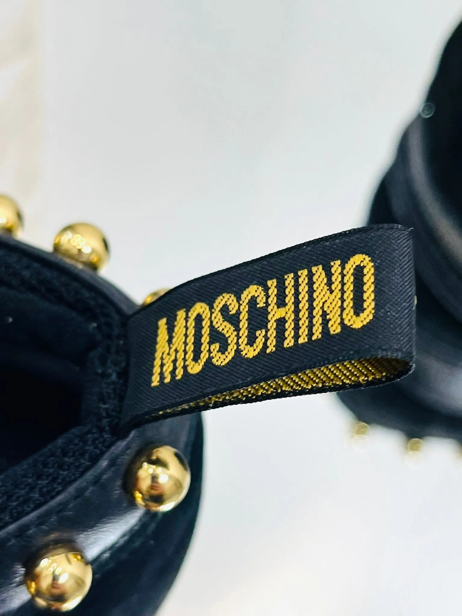 Moschino Studded Trainers. Size 36