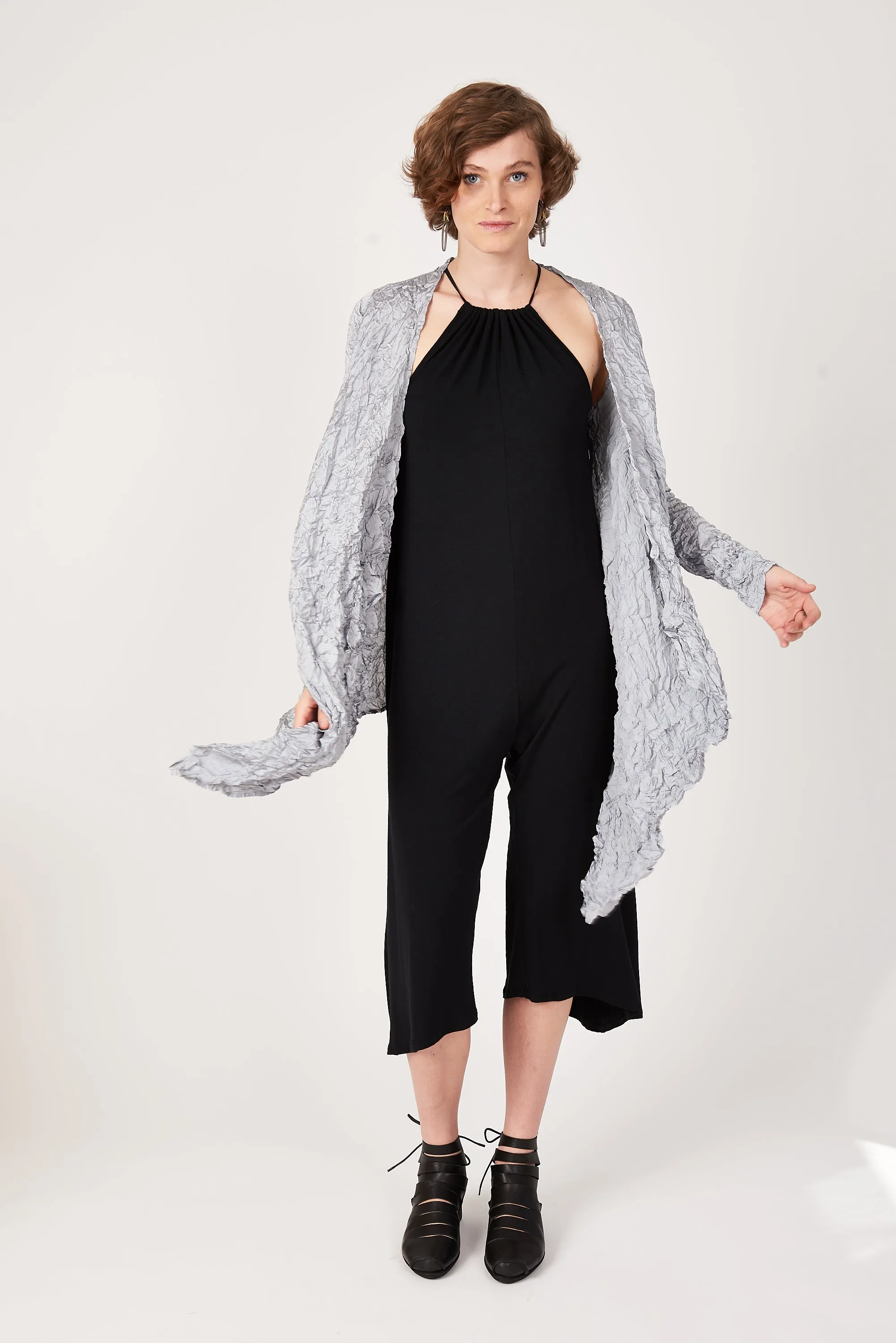 Moth Ali Cardigan | Dove Grey Shimmer