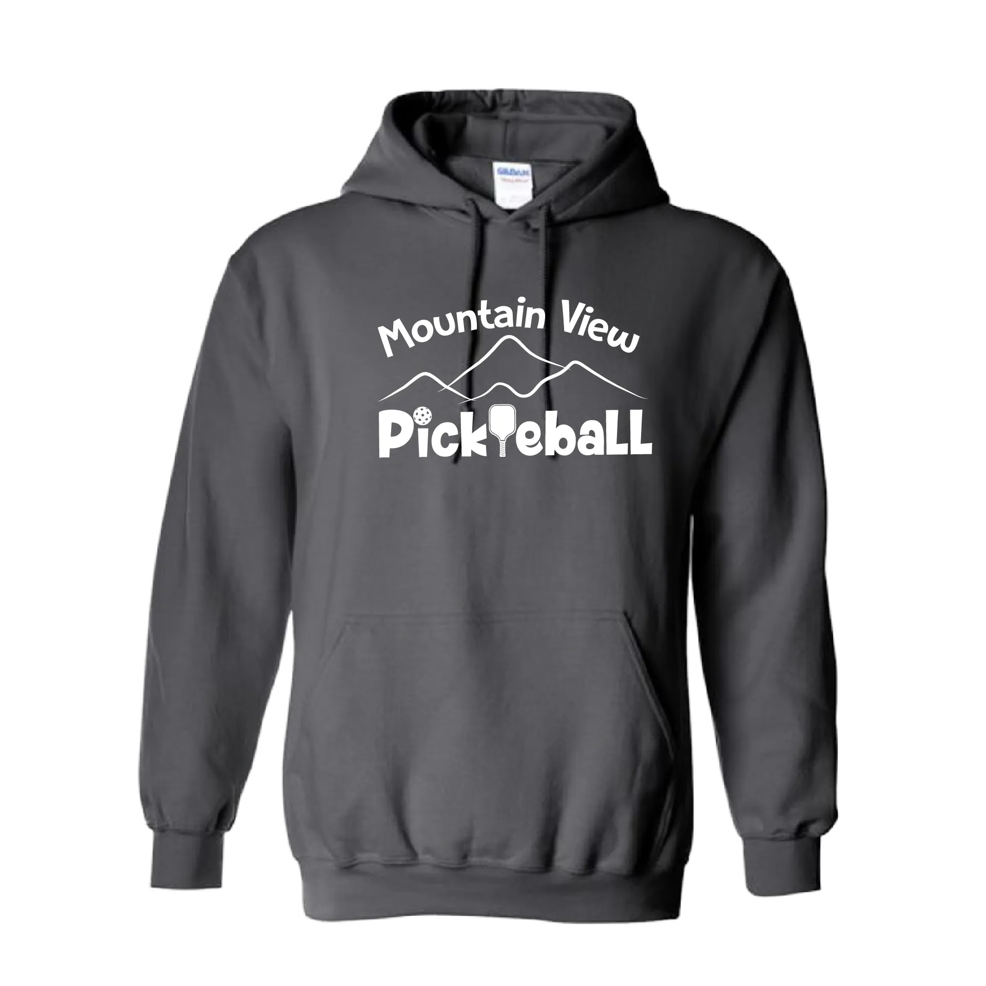 Mountain View Pickleball Club | Unisex Hoodie Pickleball Sweatshirt | 50% Cotton 50% Polyester