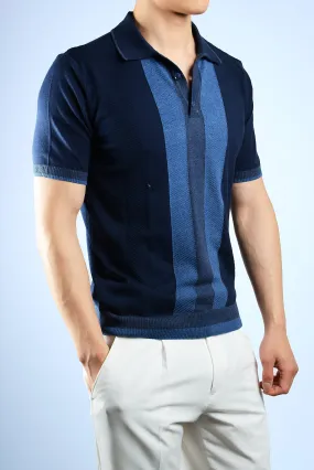 MULTI COLOR COLORBLOCK KNIT POLO