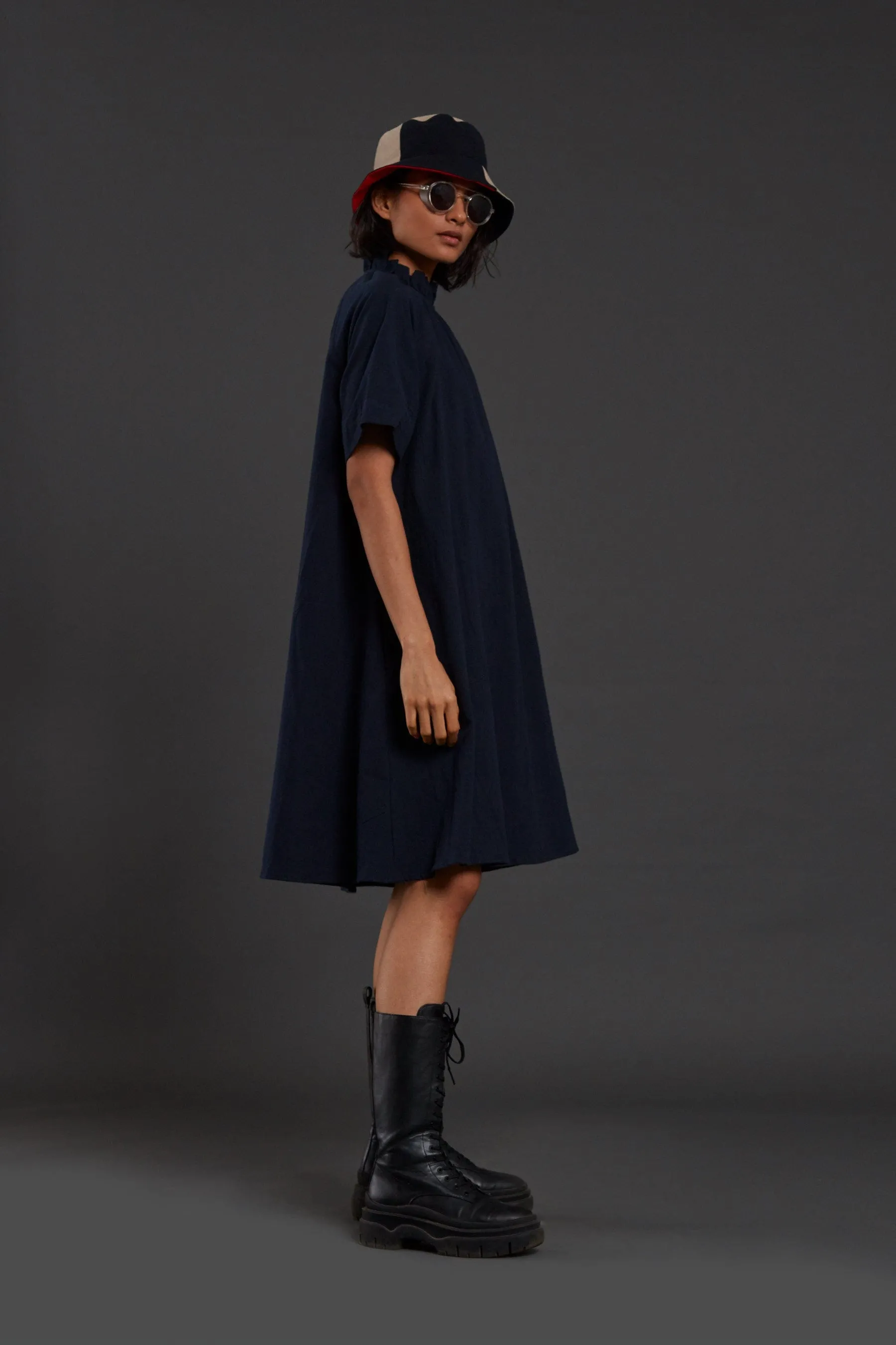 Navy Blue Tora Dress