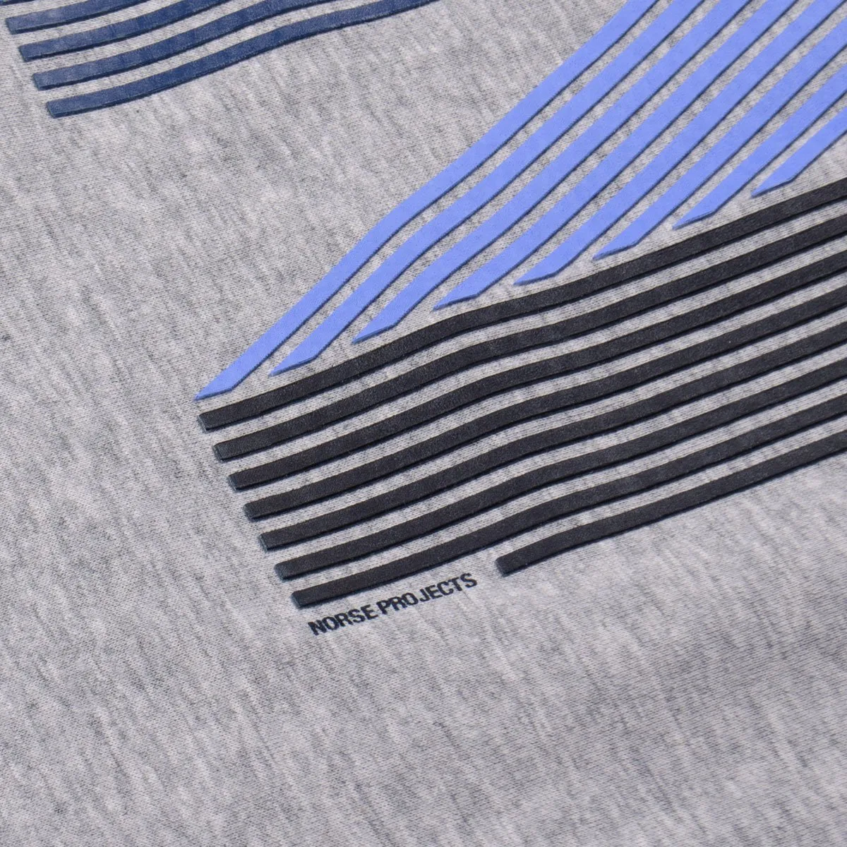 Norse Projects - Niels Layer Logo T-shirt - Light Grey Melange