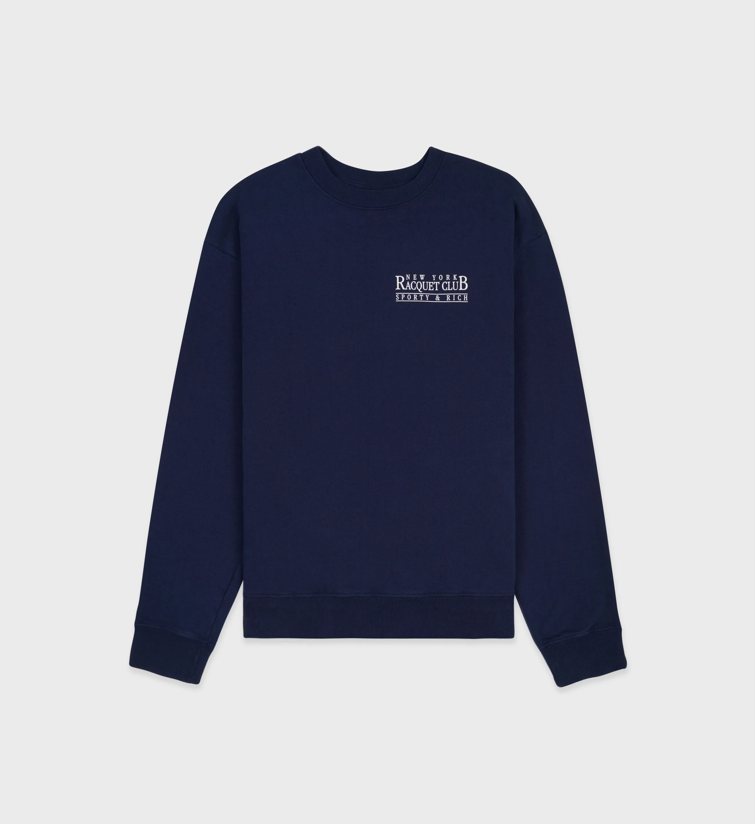 NY Racquet Club Crewneck - Navy/White