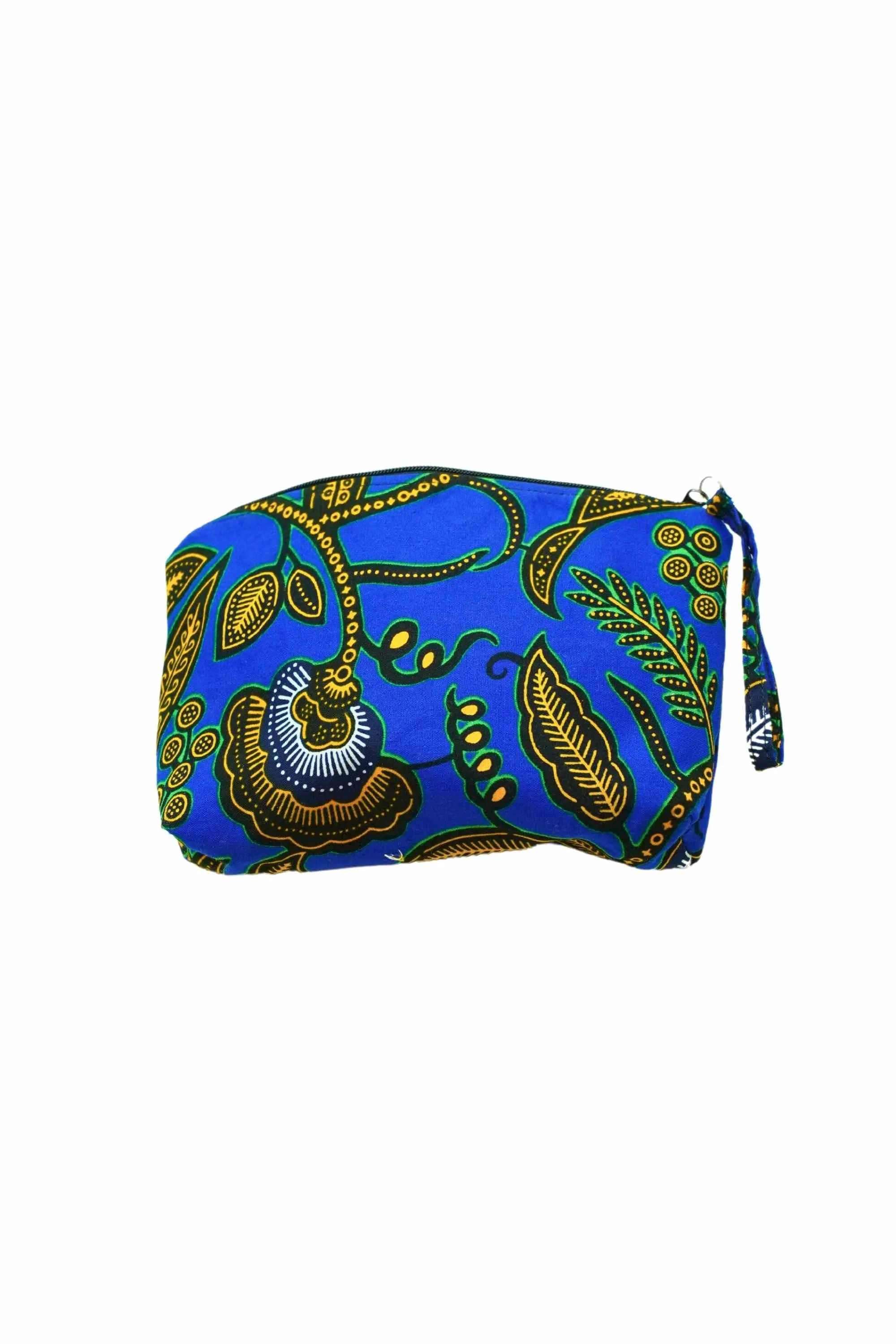 Paki Reversi Pouch Bag -  African Ankara Wax Cotton Print -11