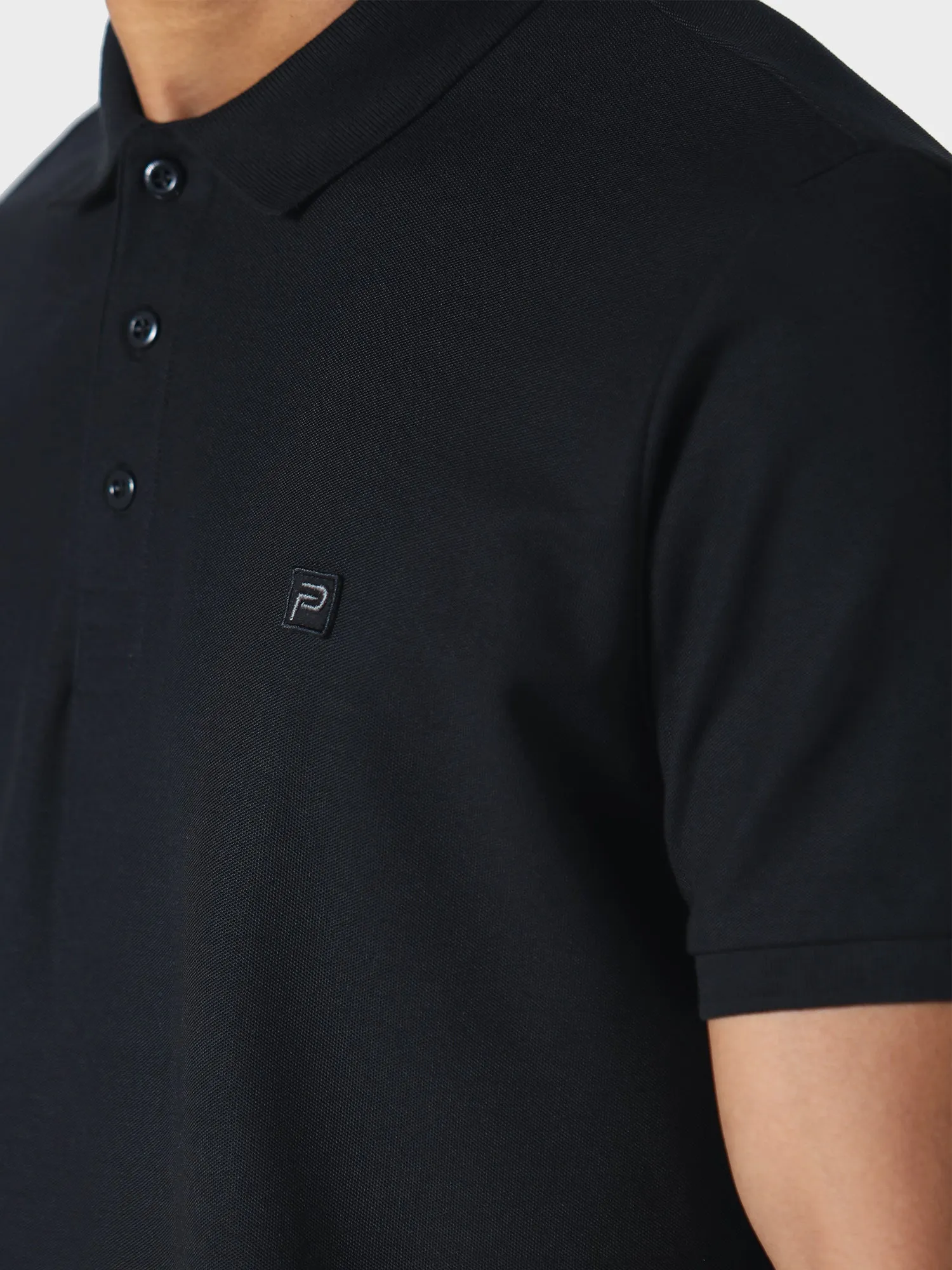 Panns Black Polo Shirt