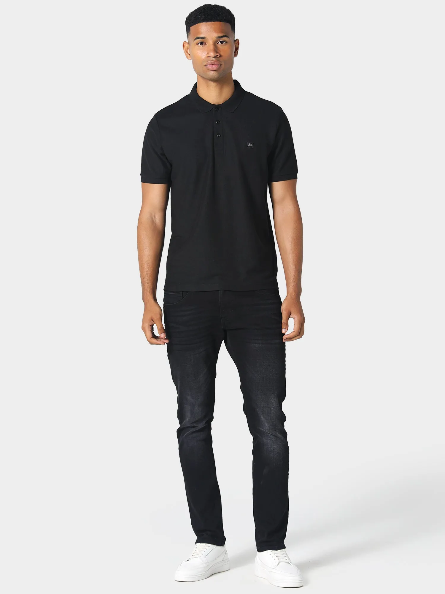 Panns Black Polo Shirt