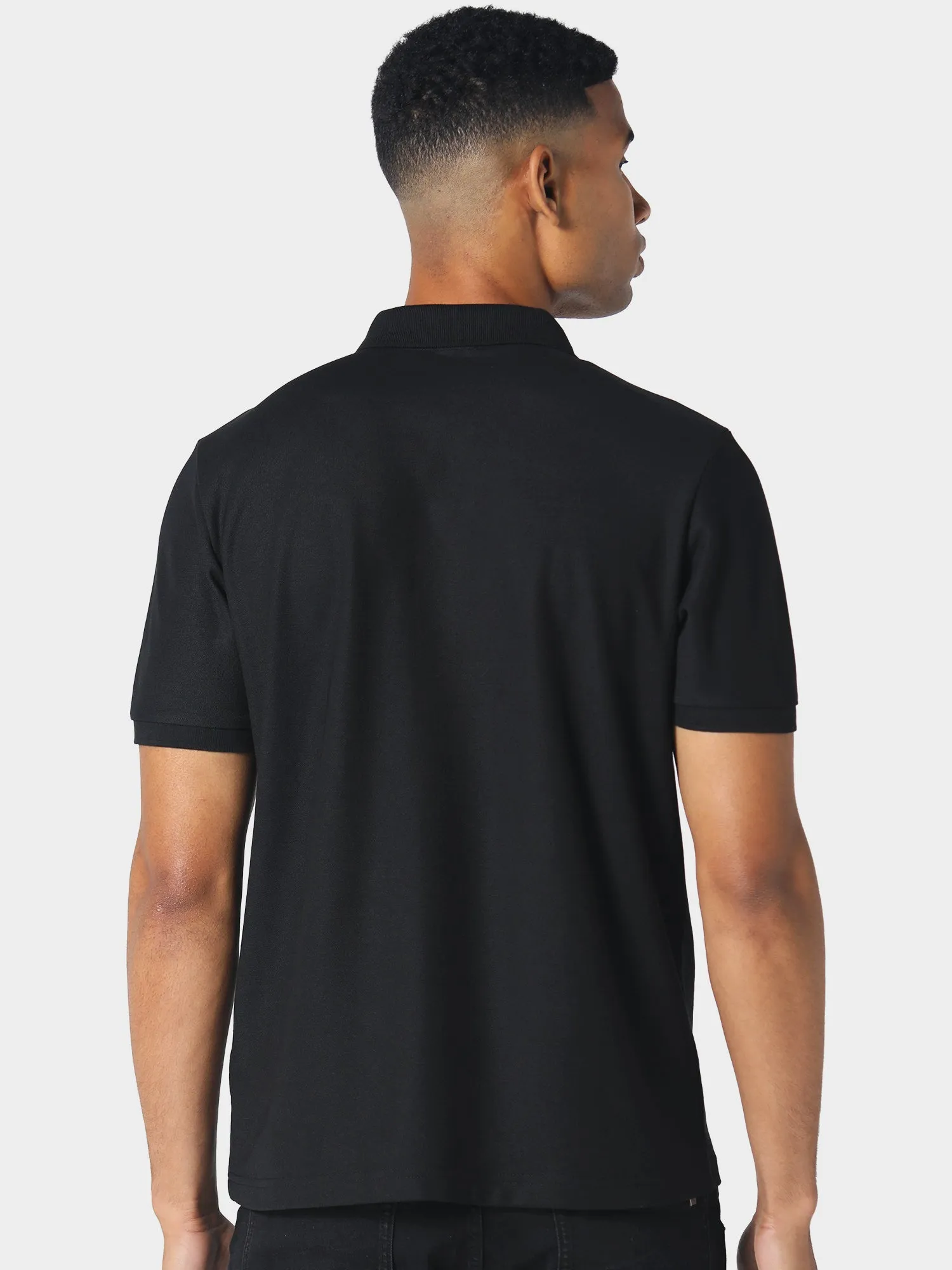 Panns Black Polo Shirt