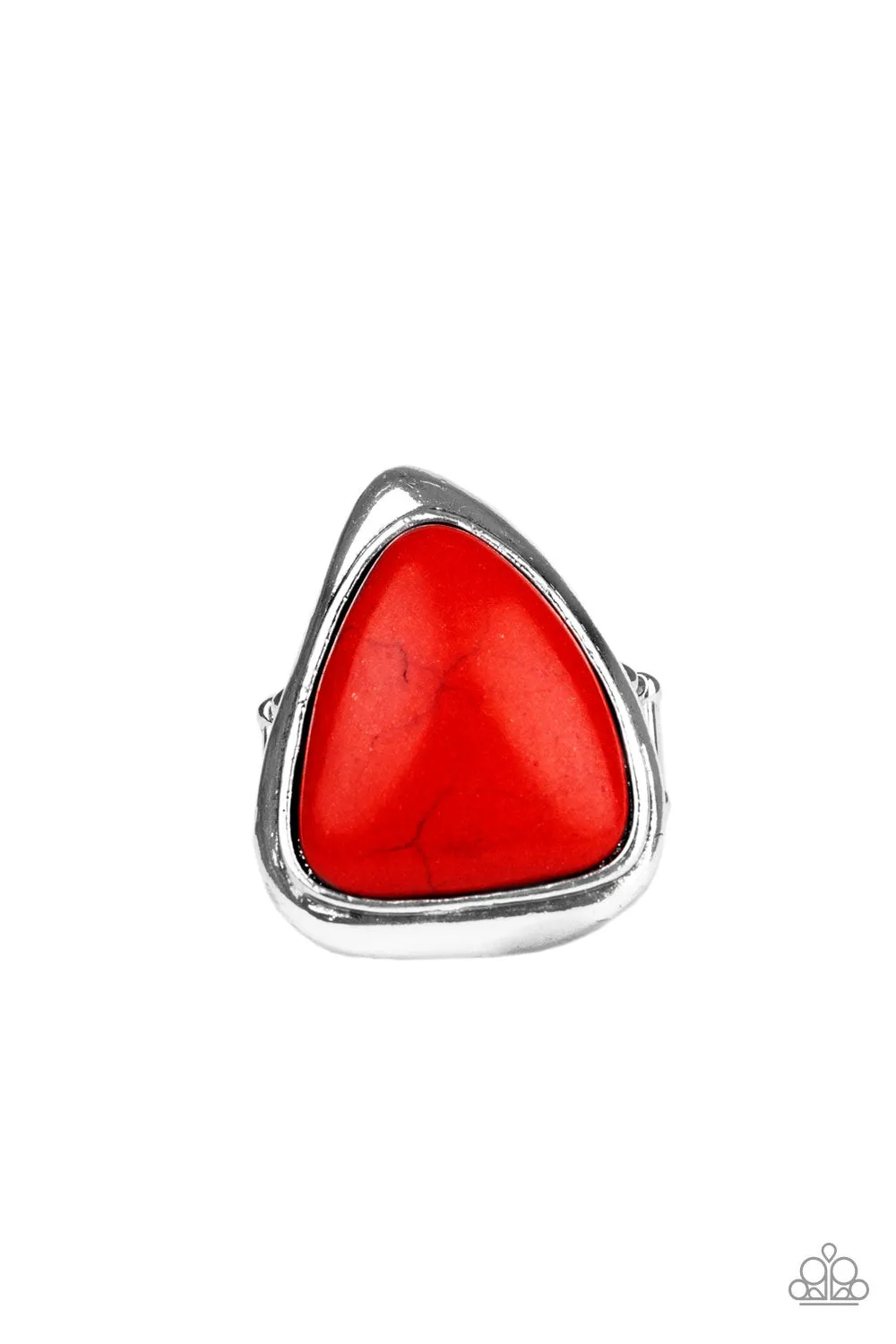 Paparazzi Accessories - Stone Scene #R824 - Red Ring