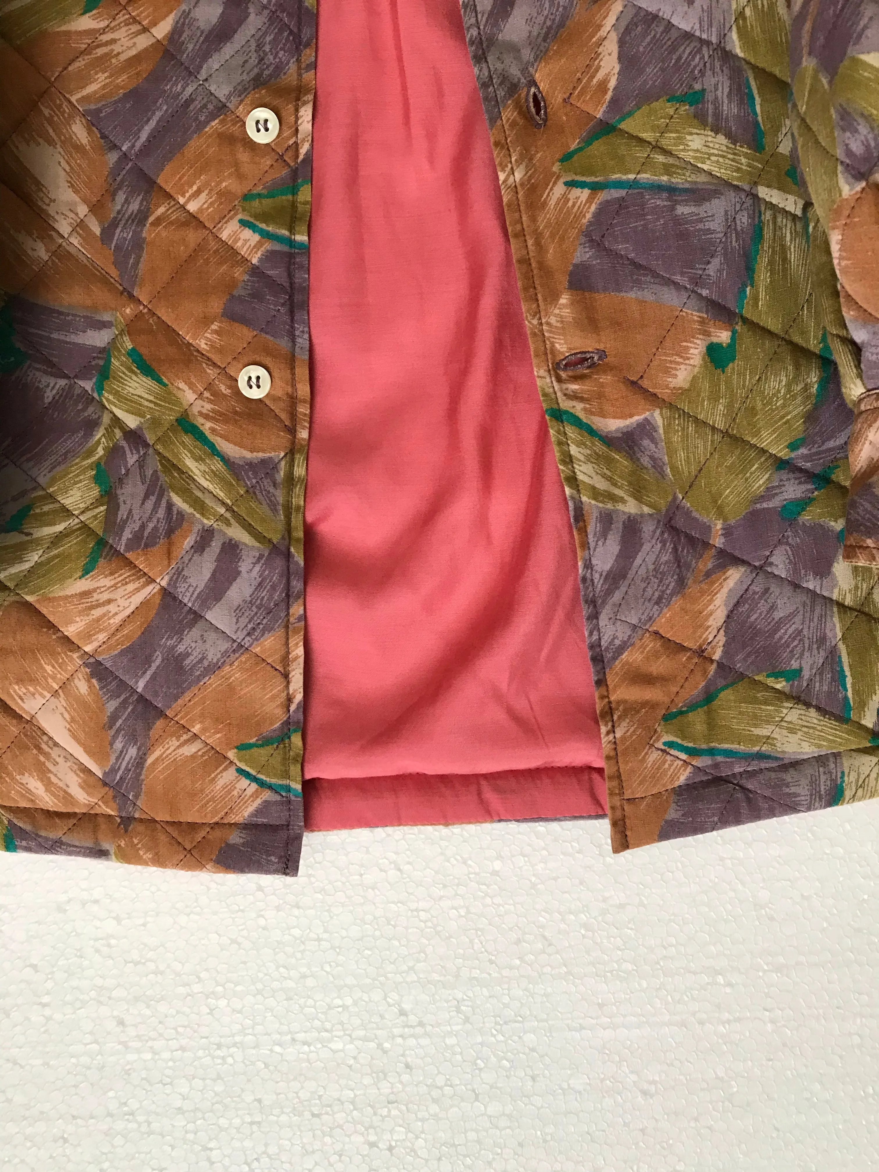 Patricia Floral Quilted Upcycled Bomber