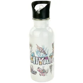 Personalized 20oz Stainless Steel Water Bottle with Straw - Mermaid Squad