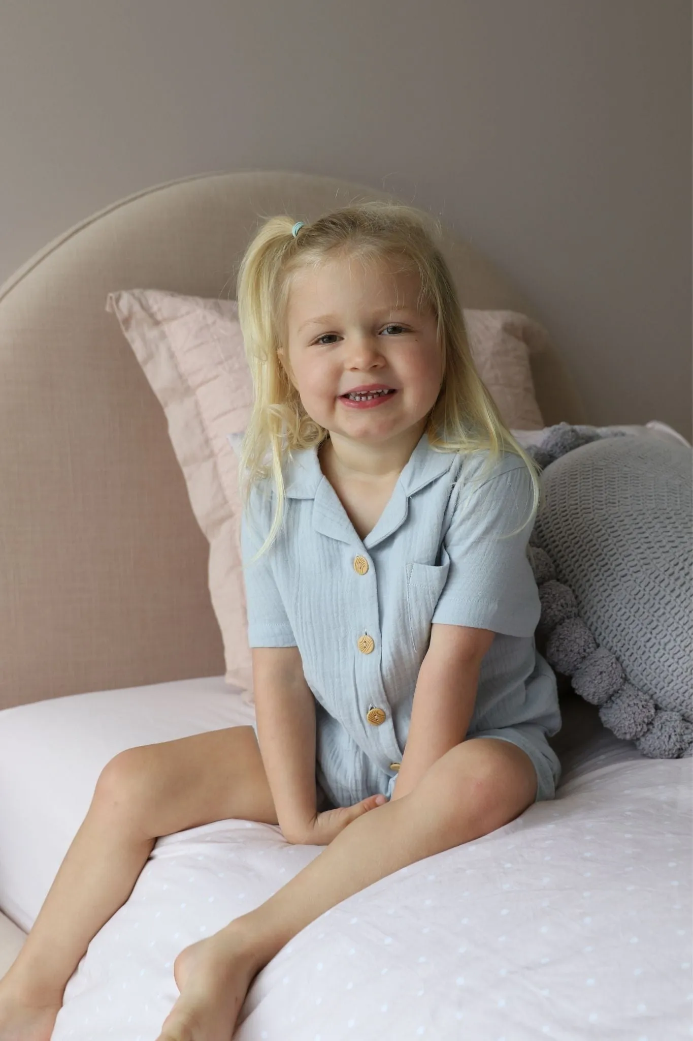 Piper Kids Pyjama Set - Eggshell Blue