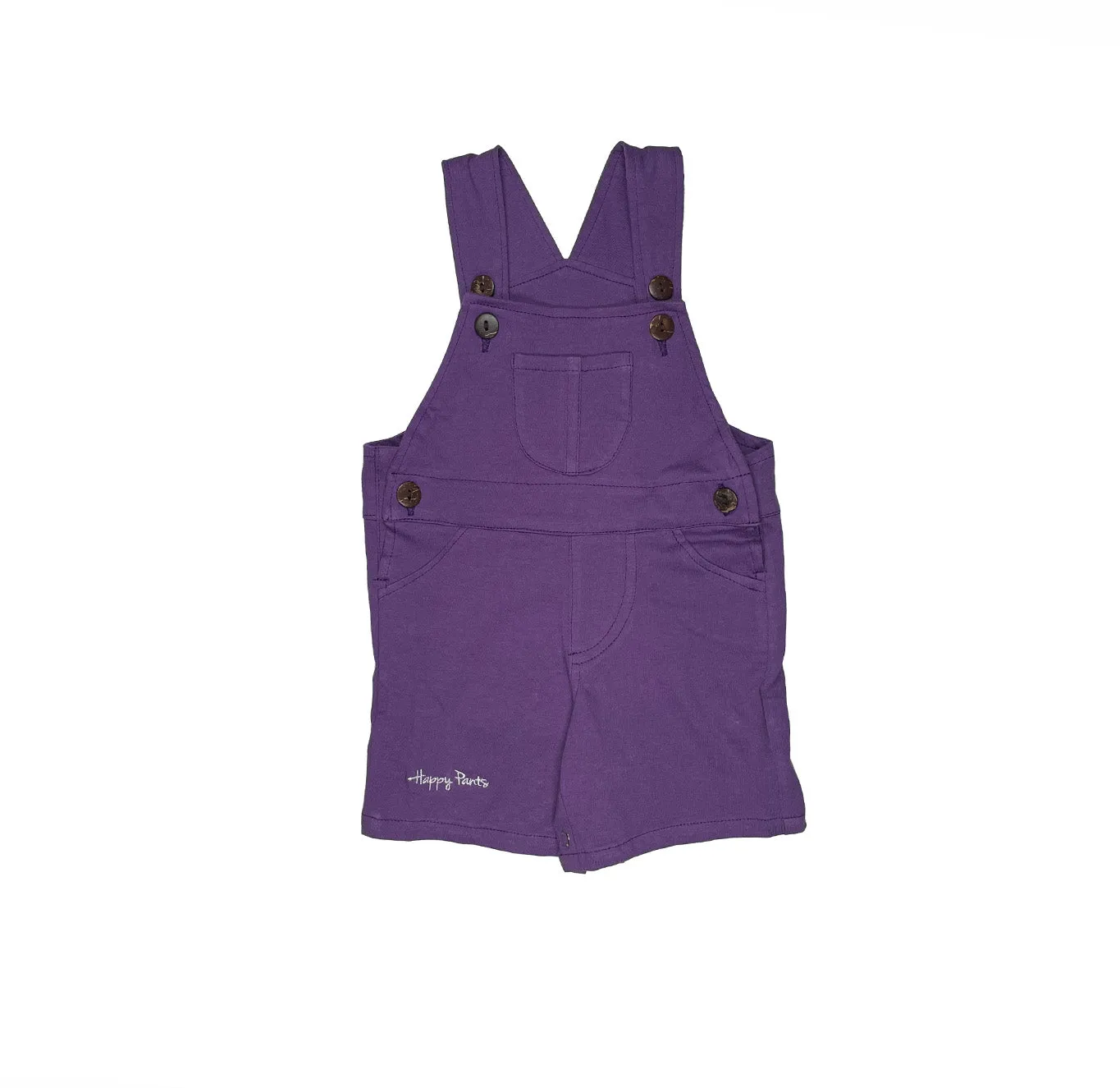 Plain Purple Short Overall for Girls