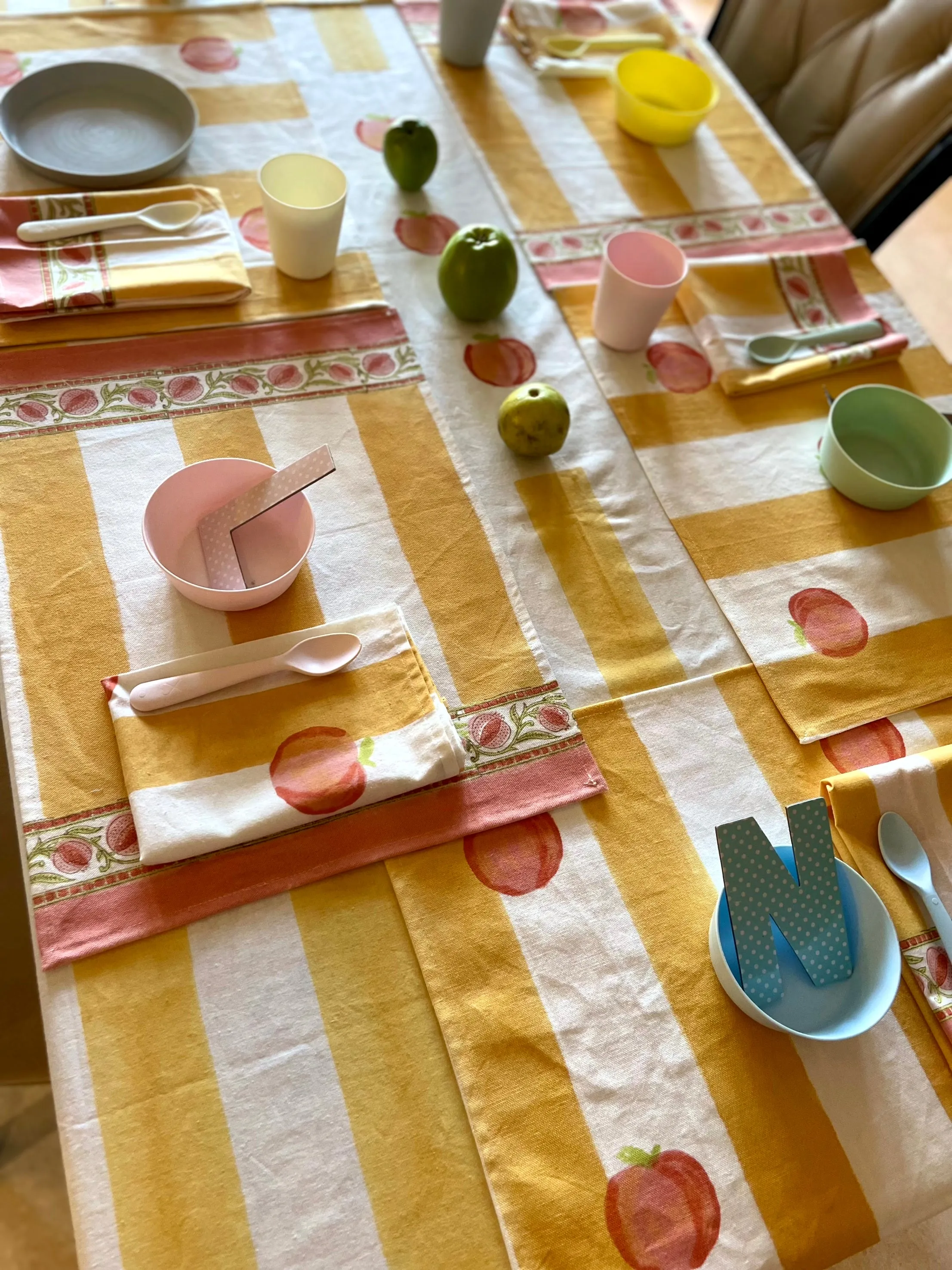 Positano Peach Placemat Set