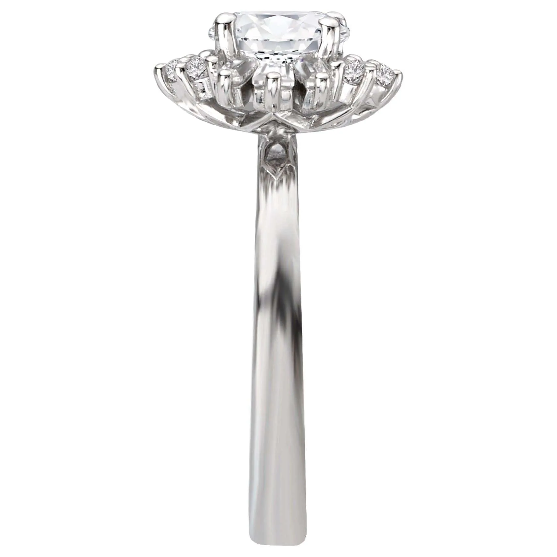 "The Samara" The Halo Semi-Mount Diamond Ring