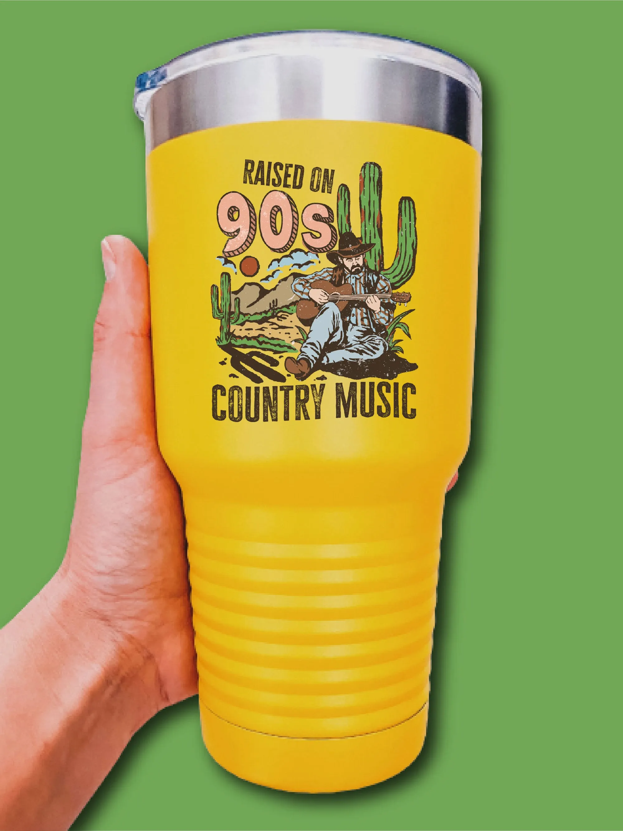 Raised On 90's Country Music - UV TUMBLER