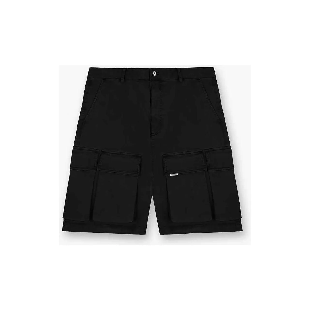 Represent Baggy Cotton Cargo Short Black